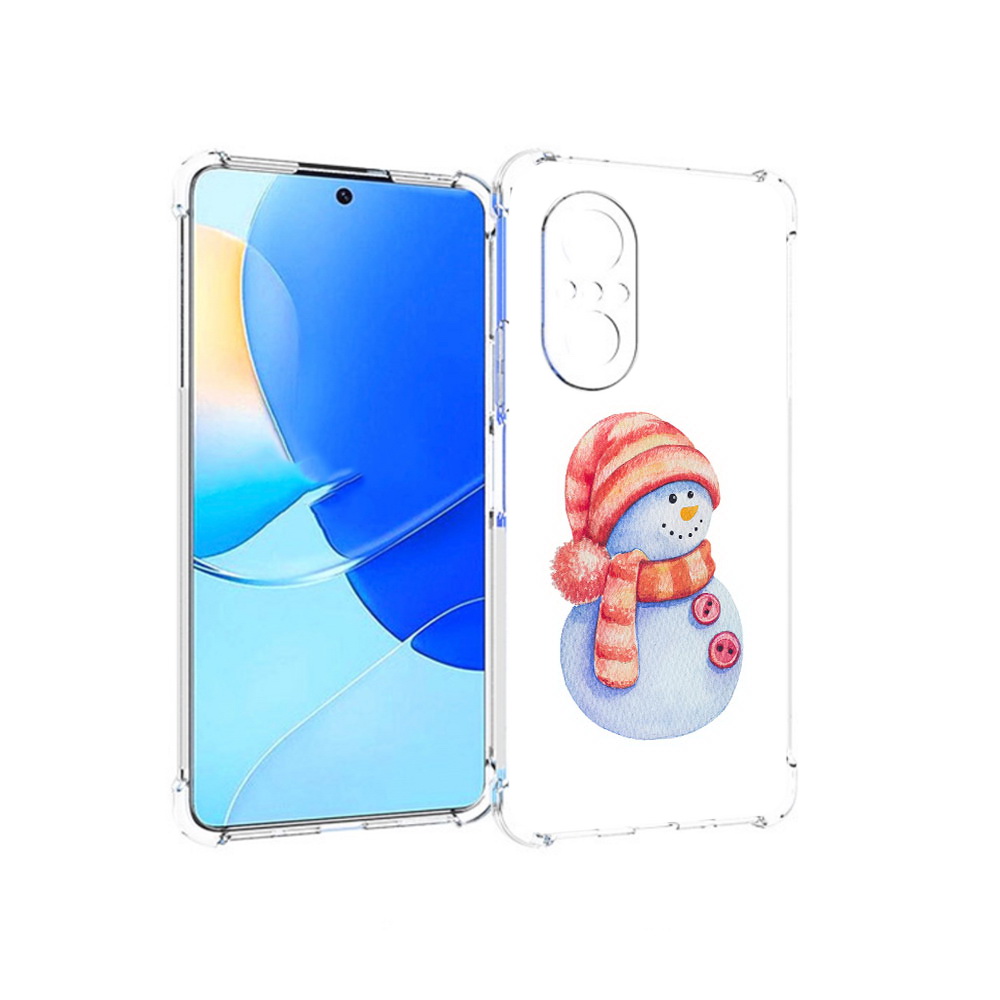 

Чехол MyPads Tocco для Huawei Nova 9 SE Веселый снеговик, Прозрачный, Tocco