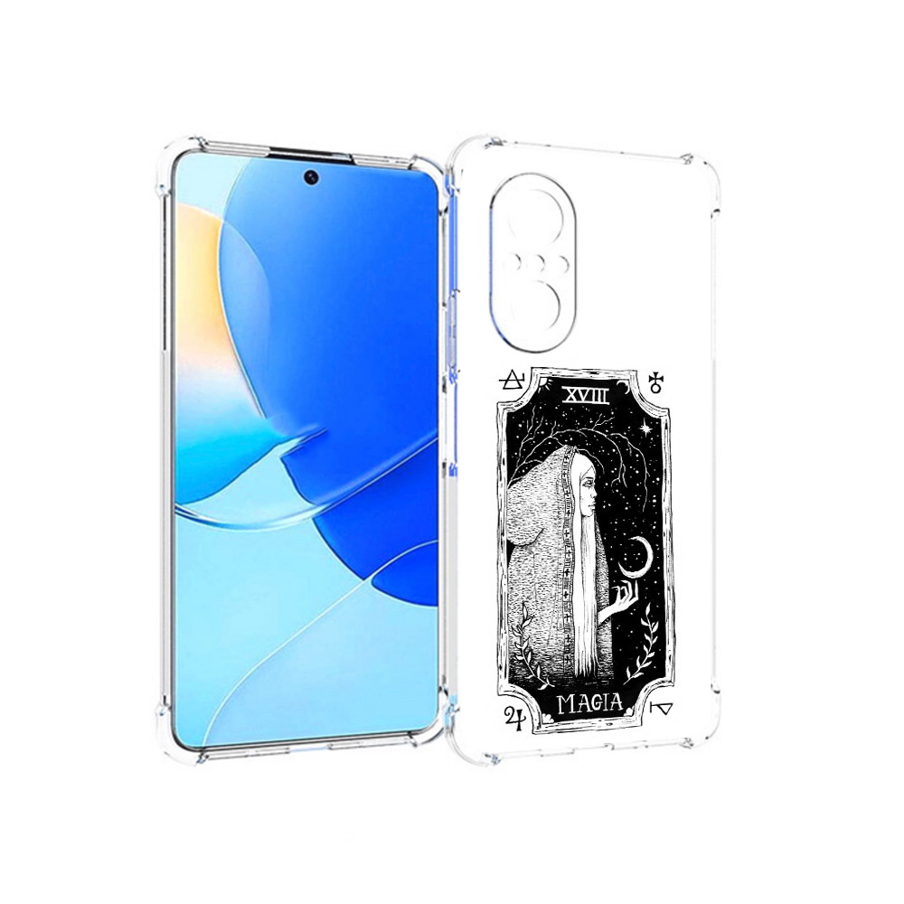 

Чехол MyPads Tocco для Huawei Nova 9 SE лунная магия, Прозрачный, Tocco