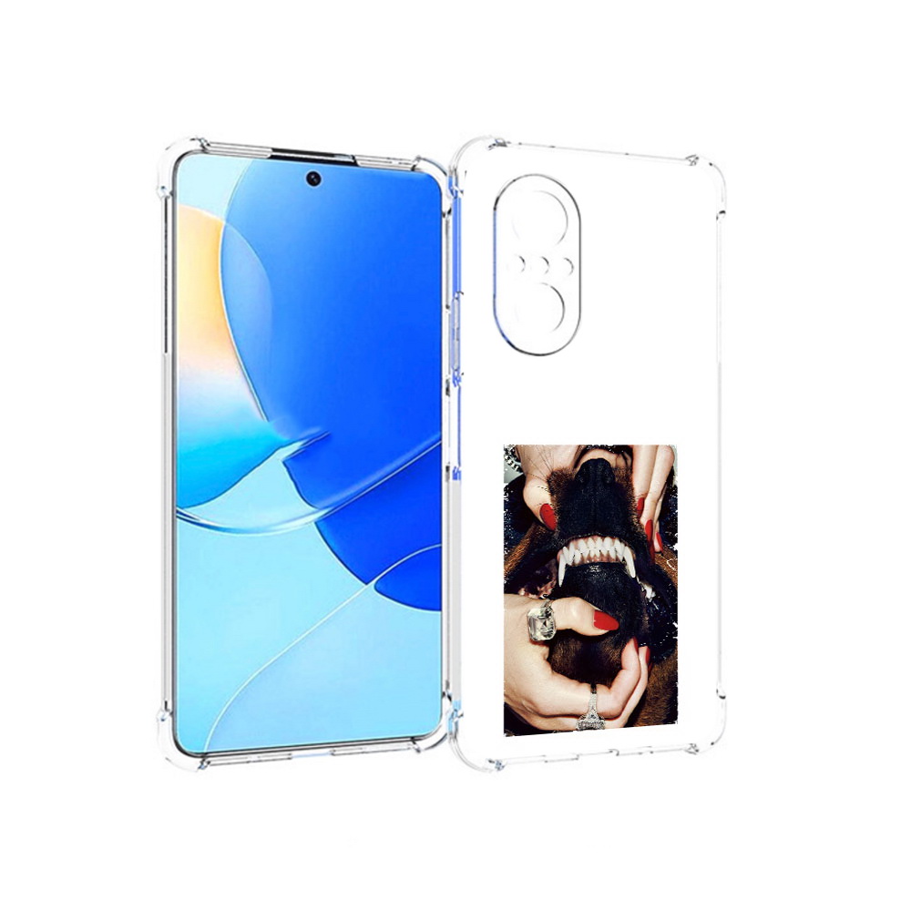 

Чехол MyPads Tocco для Huawei Nova 9 SE маникюр, Прозрачный, Tocco