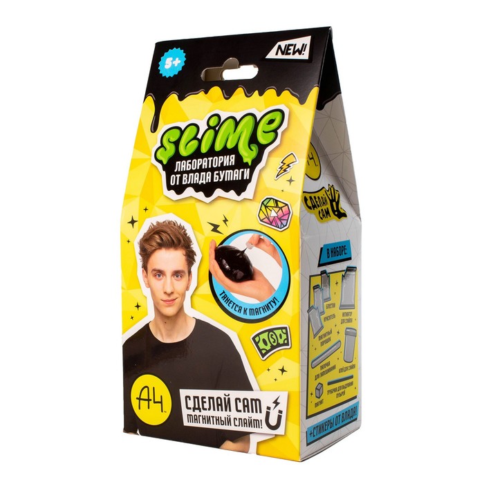 

Игрушка для детей Slime лаборатория Влад А4, магнитный, 100 г
