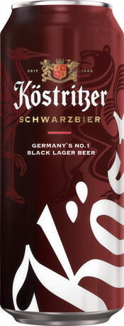

Пиво Bitburger Braugruppe Kostritzer Schwarzbier ж/б 4,8% 0,5 л, Темное