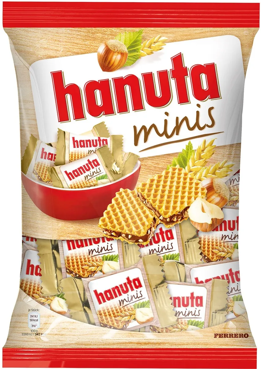 

Вафли Hanuta Mini (Германия) 200 г., Мини вафли