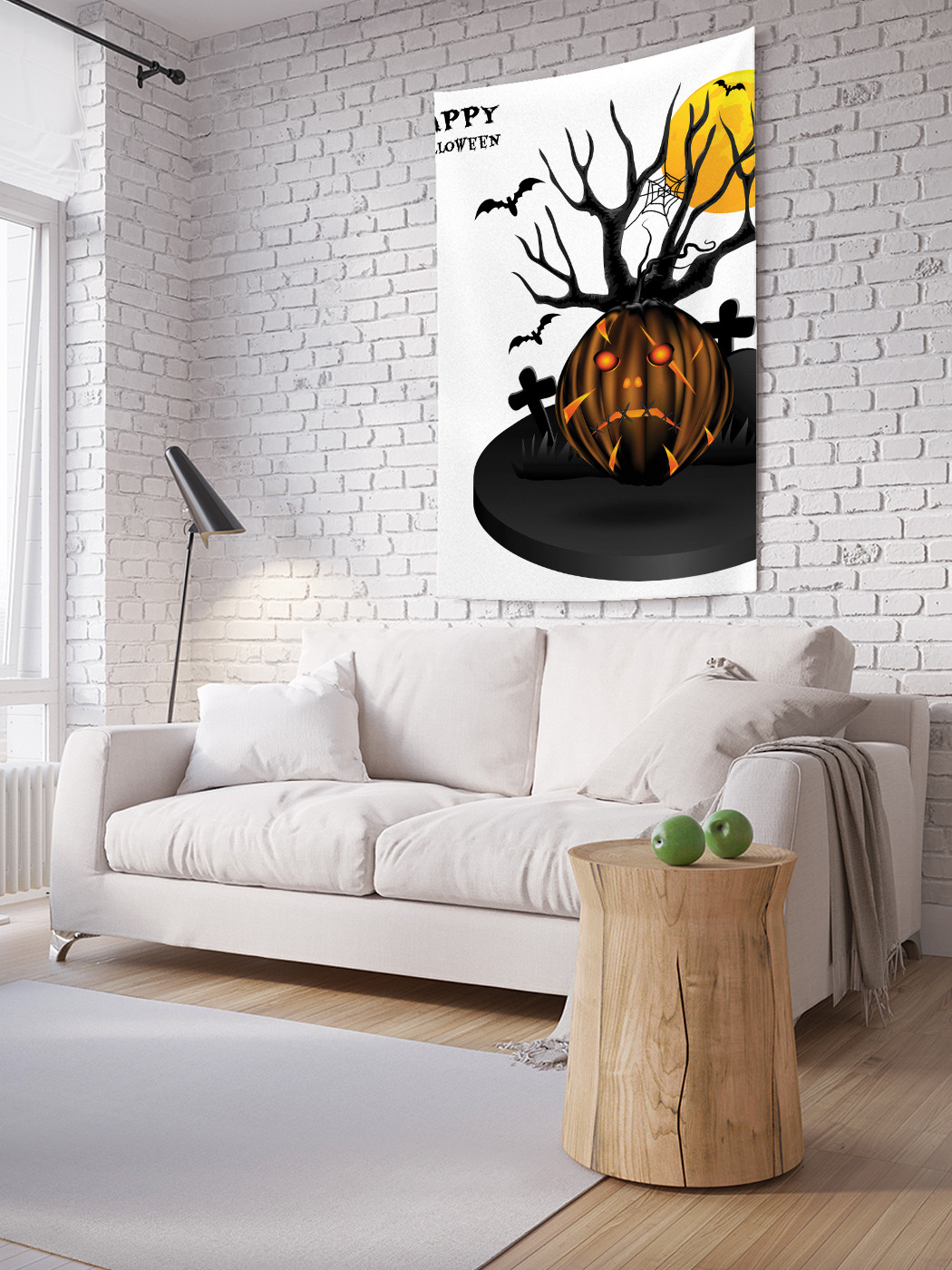 

Вертикальное фотопанно на стену JoyArty Тыква у кладбища 150x200 см, Тыква у кладбища