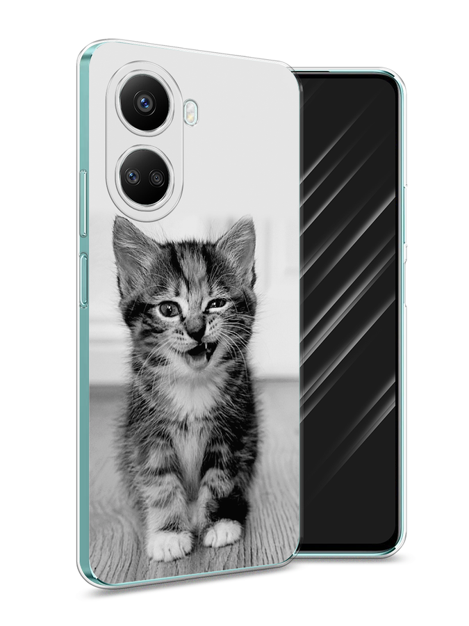

Чехол Awog на Huawei nova 10 SE "Подмигивающий котенок", Черный;серый, 6109650-1