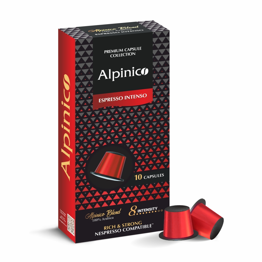 Кофе в капсулах Alpinico Espresso Intenso для системы Nespresso 100 Арабика 10 шт 414₽