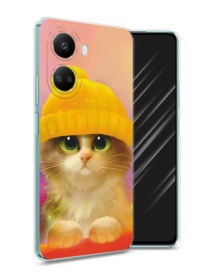 

Чехол Awog на Huawei nova 10 SE "Котенок в желтой шапке", Желтый, 6109650-2