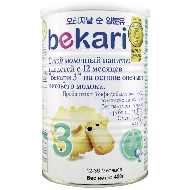 Молочный напиток BEKARI 3 12 овечье и козье молоко 400g 1748₽