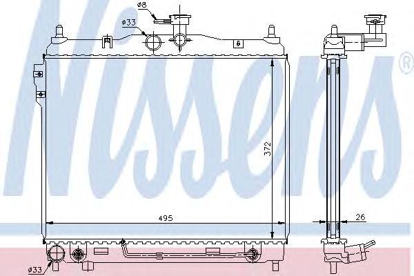 

NS67487_радиор системы охлаждения! АКПП Hyundai Getz 1.6 02>