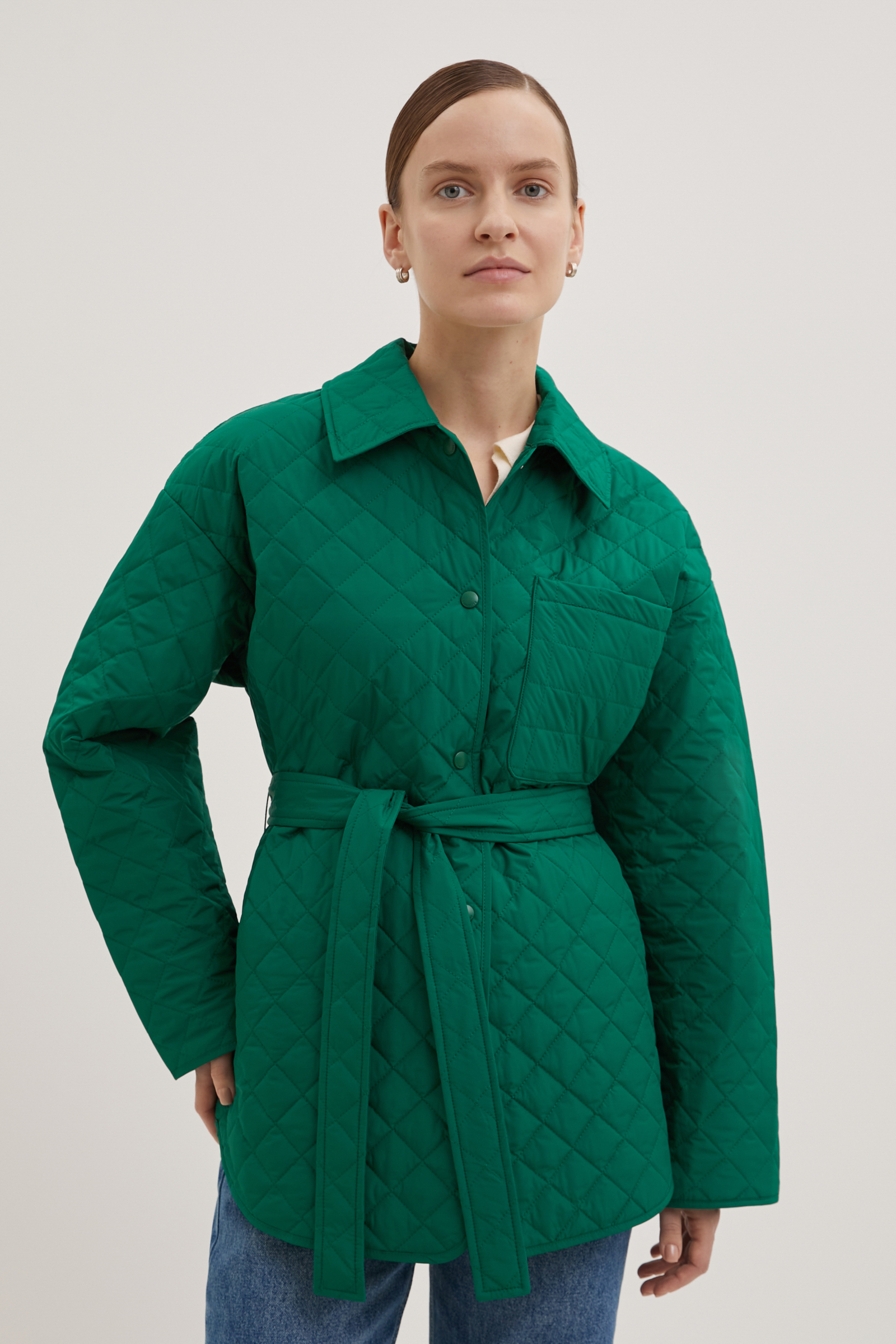 Куртка женская Finn Flare FBE11032 зеленая L