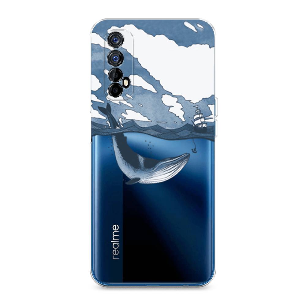 

Чехол на Oppo Realme 7 "Большой кит", Синий, 254150-1
