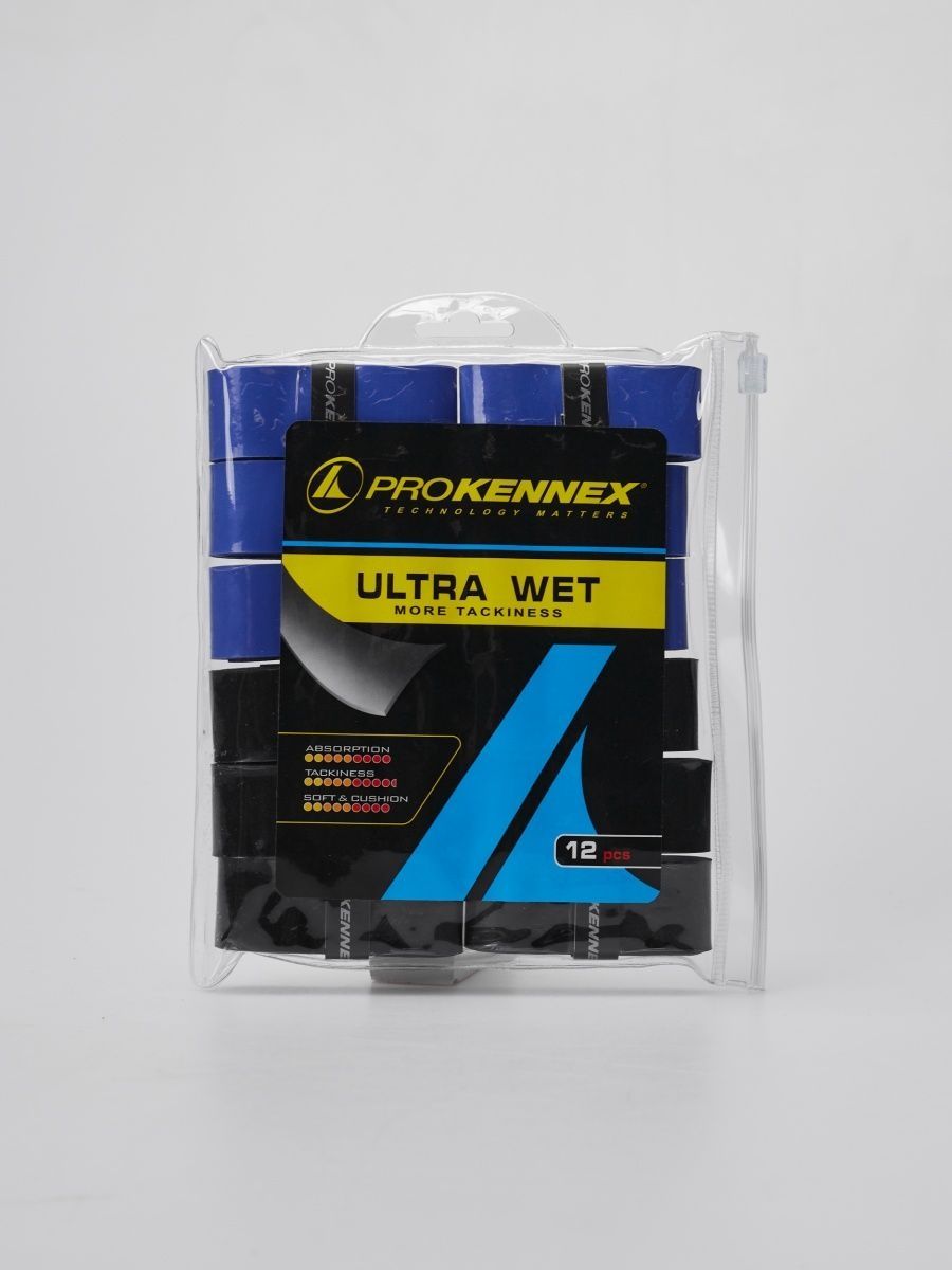 Намотка грипы ракетки Pro Kennex ULTRA WET Blue Black 12шт