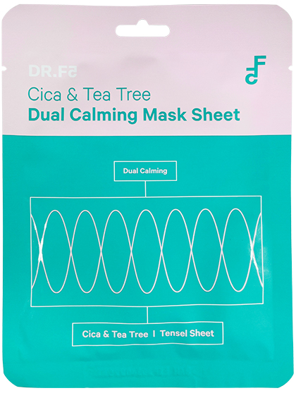 Успокаивающая маска DRF5 с центеллой и чайным деревом Cica & Tea Tree Dual Calming Mask