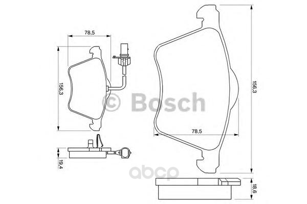 

Тормозные колодки Bosch передние 986424780