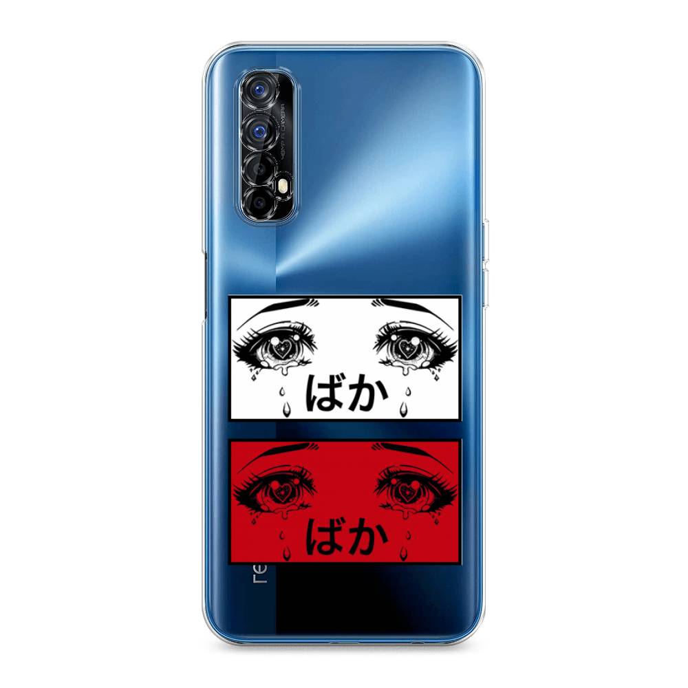 

Чехол на Oppo Realme 7 "Красные глаза манга", Красный;белый;черный, 254150-4