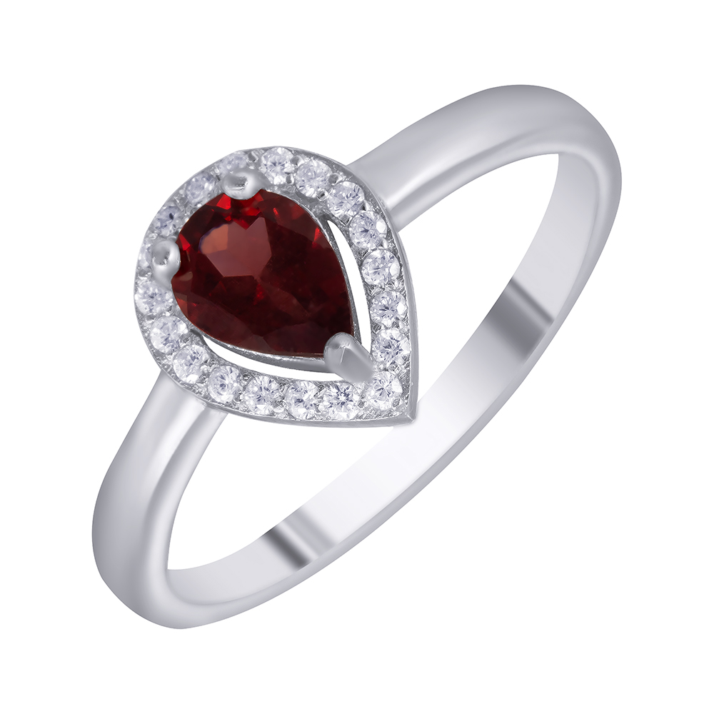 

Кольцо из серебра р. 18 Element47 2AMRG_KO_GR_001_WG, гранат\фианит, 2AMRG_KO_GR_001_WG