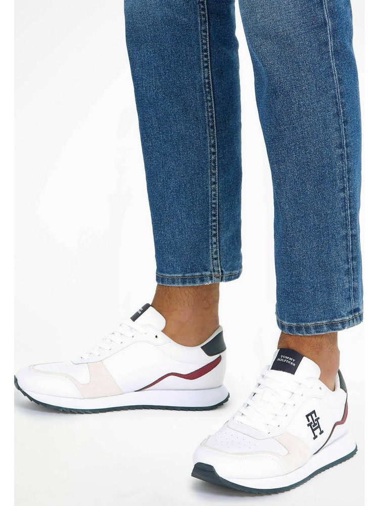 

Кроссовки мужские Tommy Hilfiger TO112O0L0 белые 45 EU, Белый, TO112O0L0