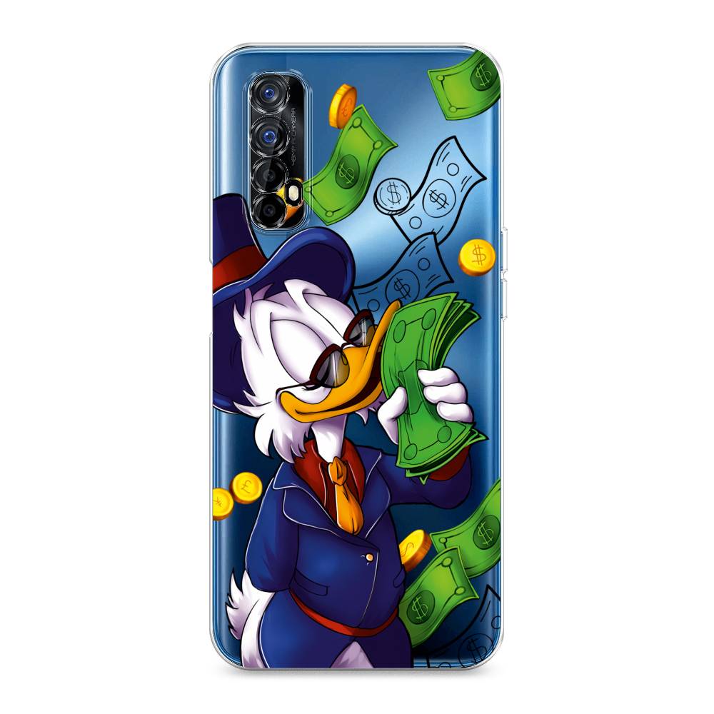 

Чехол на Oppo Realme 7 "Scrooge McDuck with Money", Синий;зеленый;белый, 254150-6