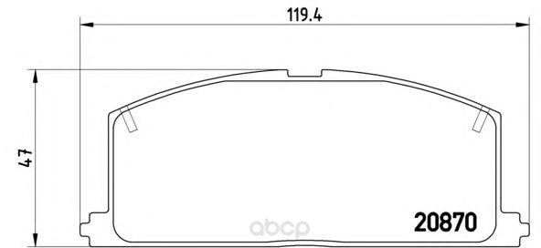 

Тормозные колодки brembo передние p83011