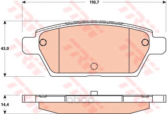 

Колодки дисковые задние Mazda 6 2.0/2.3 02>/2.0MRZ/2.5MRZ 07> GDB3517