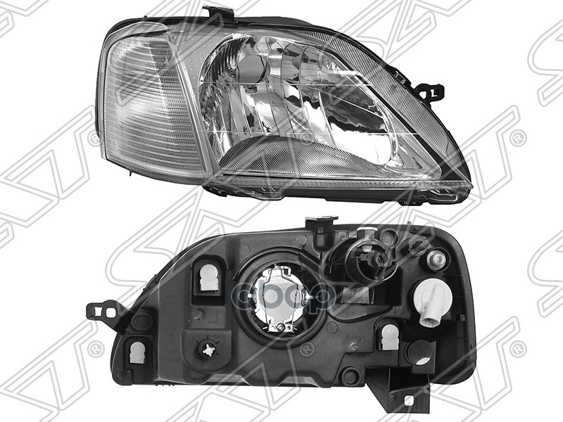 фото Фара renault logan 05-10 хрусталь, с корректором sat арт. st5511153r