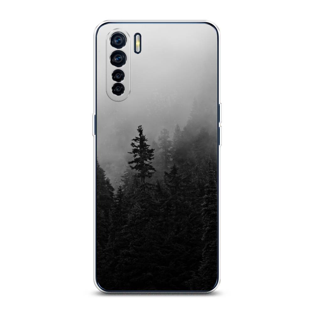 

Чехол для Oppo A91/Reno 3 "Туманный лес", Серый;черный, 254250-2