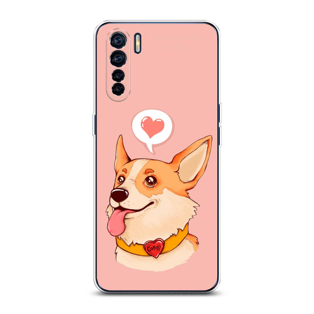 

Чехол для Oppo A91/Reno 3 "Корги язык", Розовый;коричневый, 254250-1