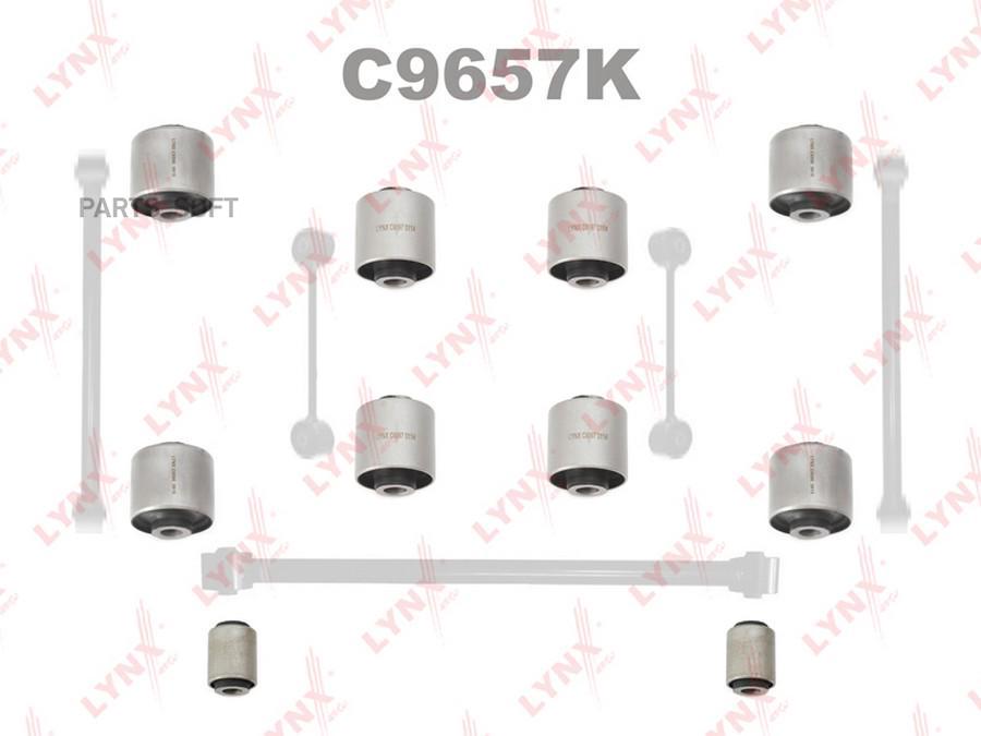 

Комплект сайлентблоков задней подвески (10шт) toyota lc100/lexus 470 lynxauto c9657k