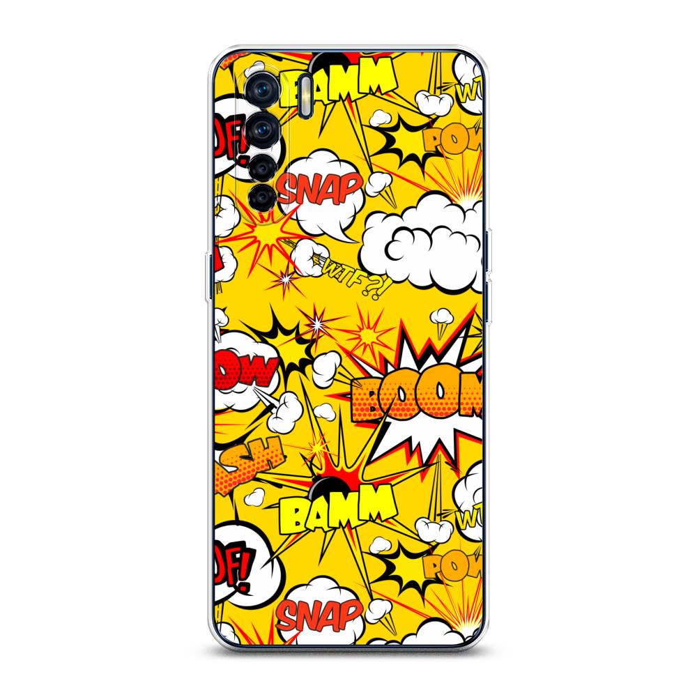

Чехол для Oppo A91/Reno 3 "Поп Арт эффекты", Желтый;белый;оранжевый, 254250-6
