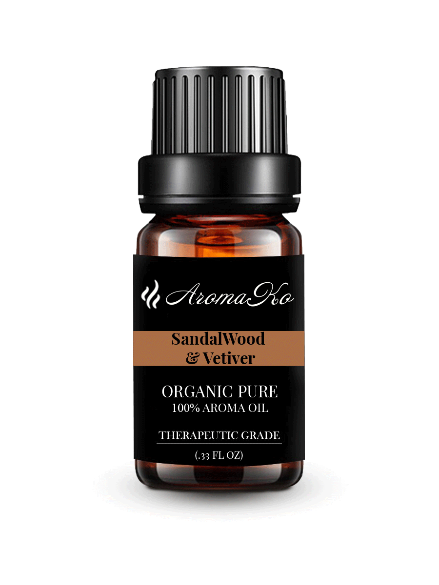 фото Ароматическое масло aromako "sandalwood & vetiver" с дозатором, 10 мл