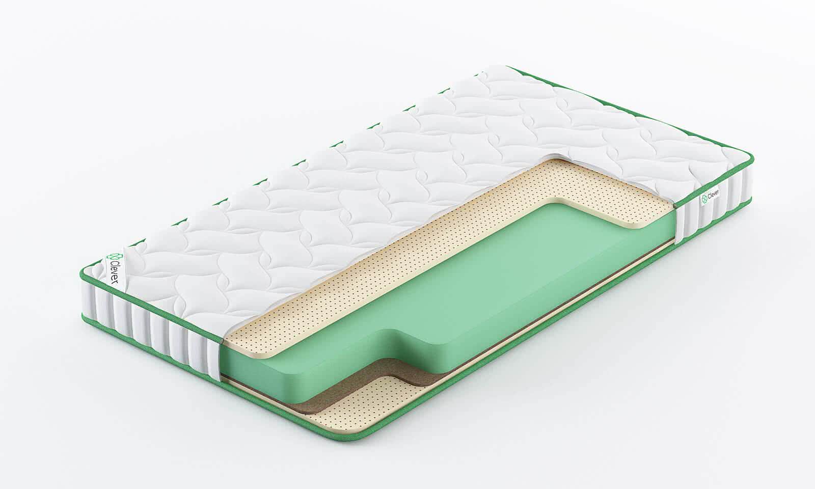

Матрас Clever Boost Slim 95x175, Белый, CLEVER BOOST SLIM