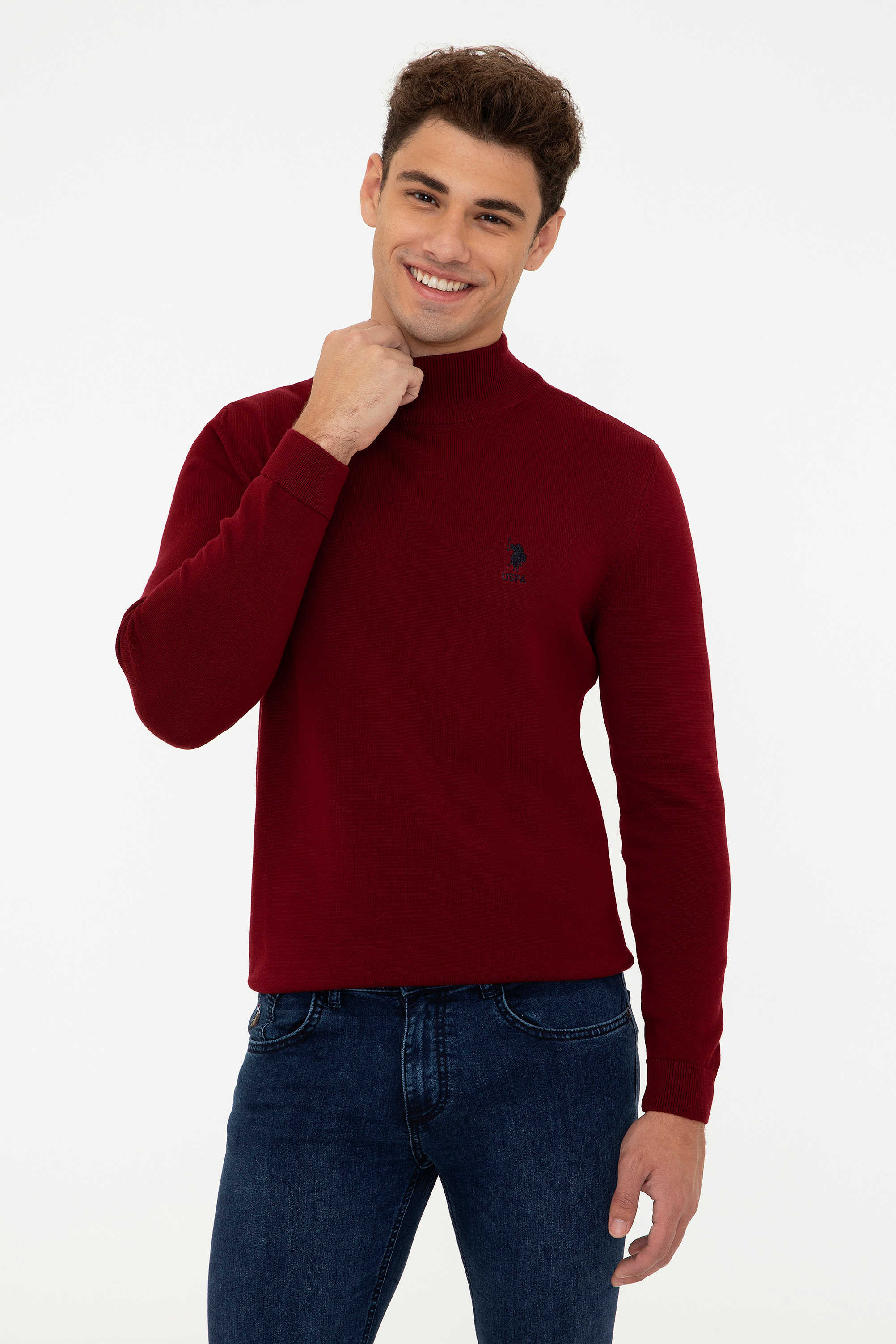 фото Водолазка мужская u.s. polo assn. g081sz0tk0ybs-sk21 бордовая 2xl