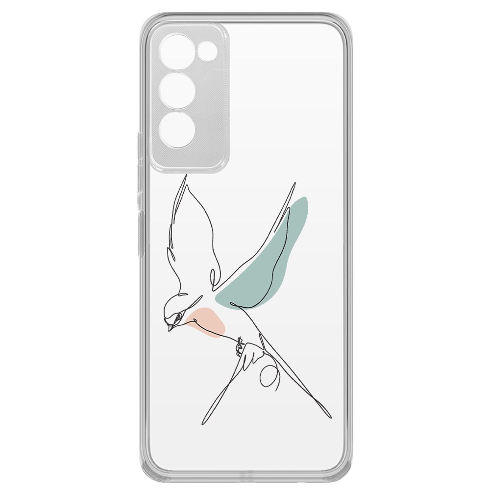 

Чехол-накладка Krutoff Clear Case Полет для Tecno Camon 18, Прозрачный