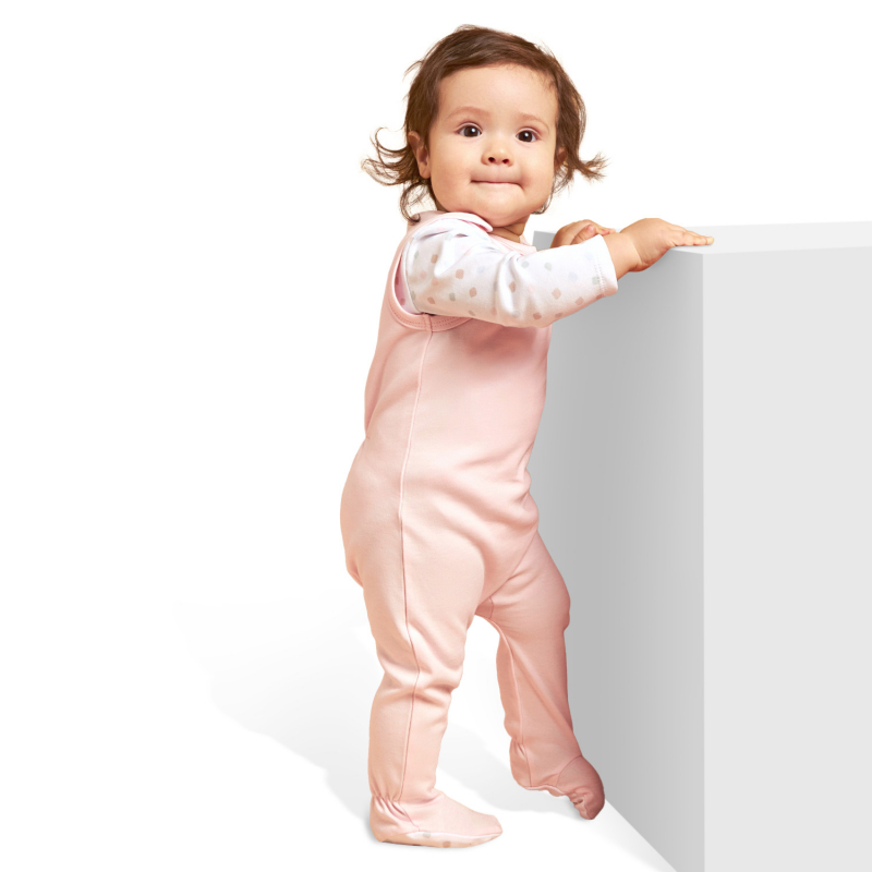 фото Ползунки для новорожденных loombee арт. с-tu-5187-56 розовый р.56