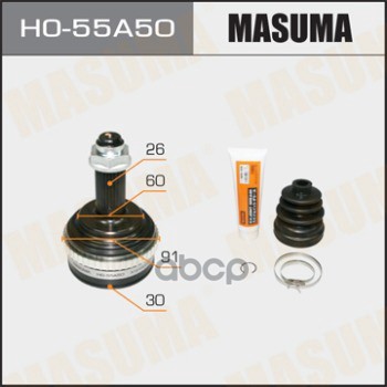 

Шрус Honda Accord 97-02, Civic 99-05, Hr-V 98- Наружный 30 X 60 X 26 (+Abs) Masuma Masuma