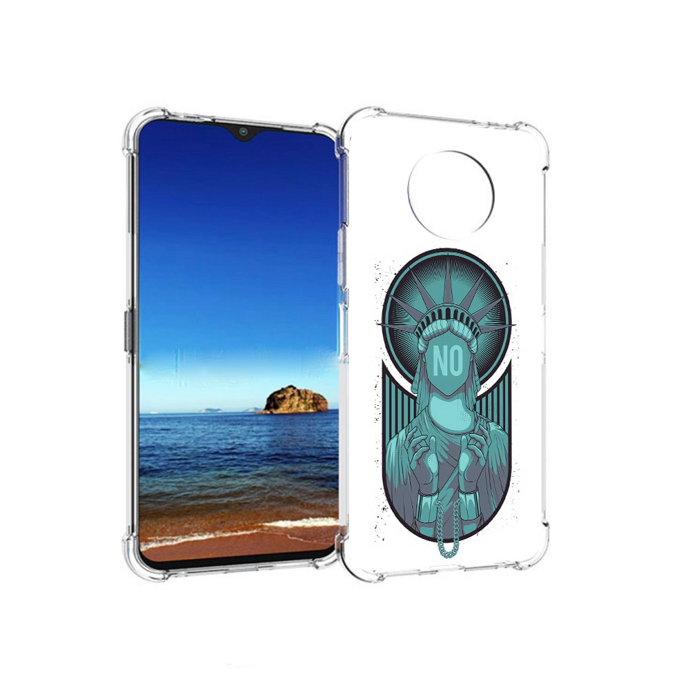 

Чехол MyPads Tocco для Nokia G50 статуя свободы зеленый (PT227056.116.623), Прозрачный, Tocco