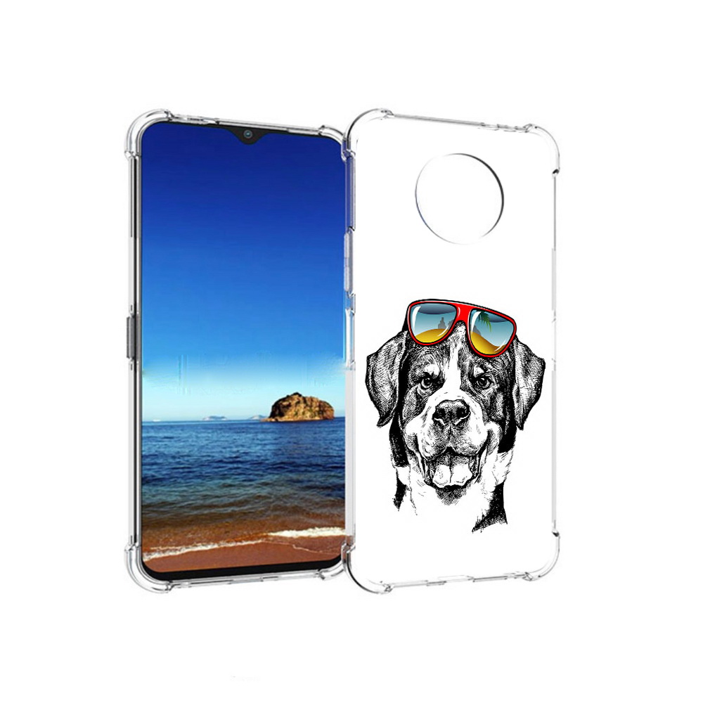 

Чехол MyPads Tocco для Nokia G50 счастливая собака (PT227056.116.631), Прозрачный, Tocco