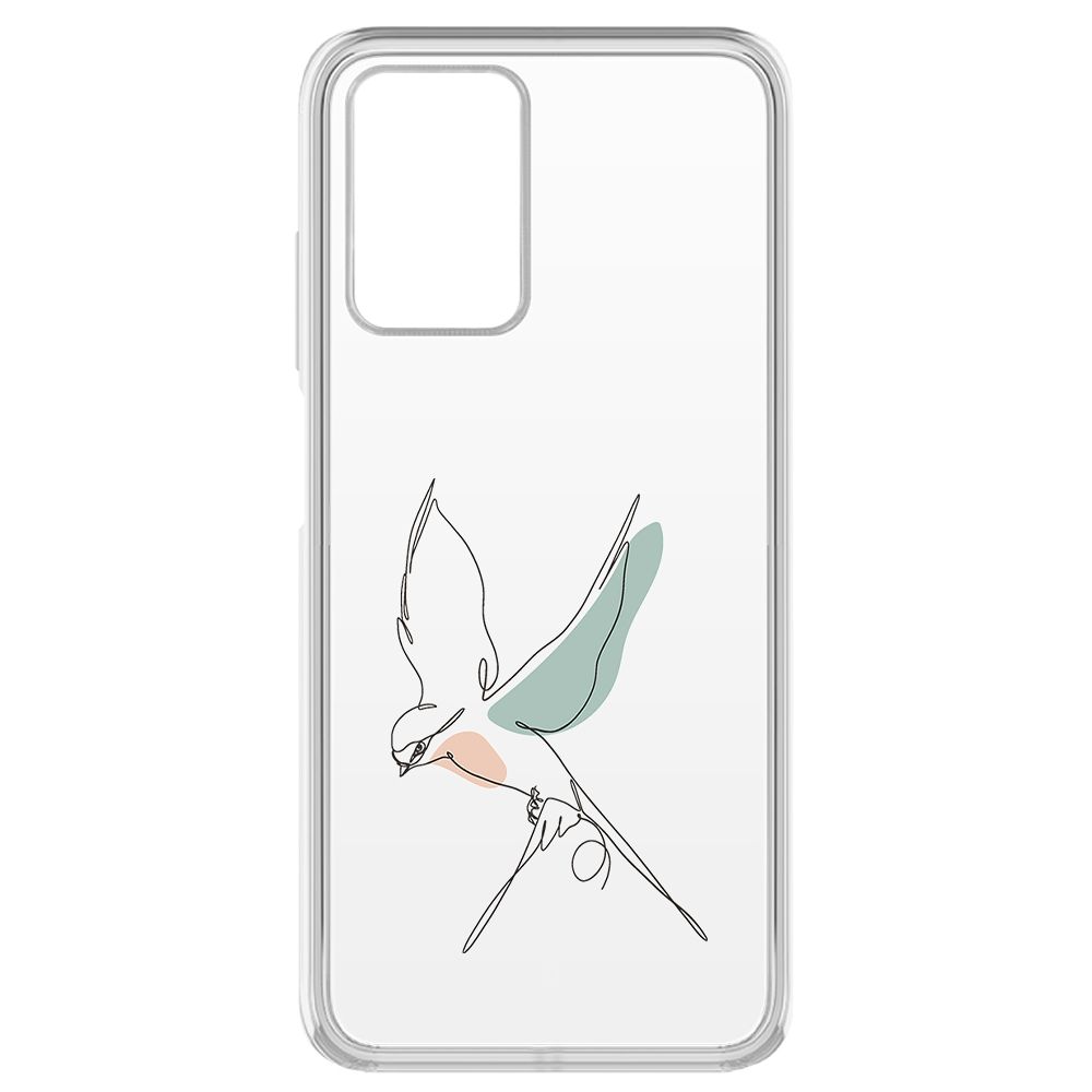 

Чехол-накладка Krutoff Clear Case Полет для Xiaomi Redmi 10, Прозрачный