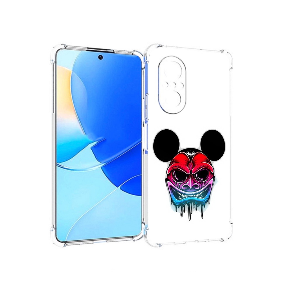 

Чехол MyPads Tocco для Huawei Nova 9 SE микки в маске, Прозрачный, Tocco