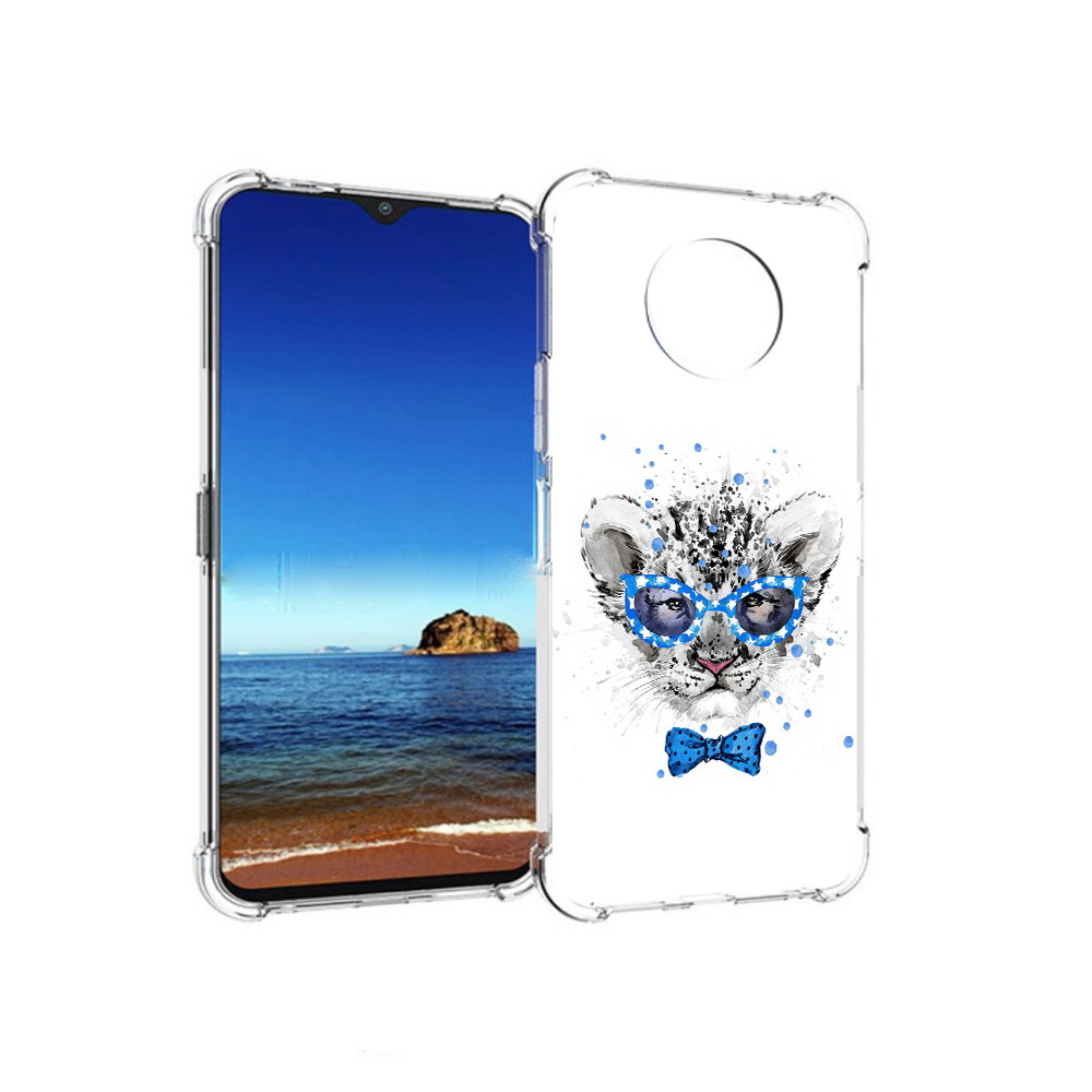 

Чехол MyPads Tocco для Nokia G50 тигренок с бабочкой (PT227056.116.642), Прозрачный, Tocco