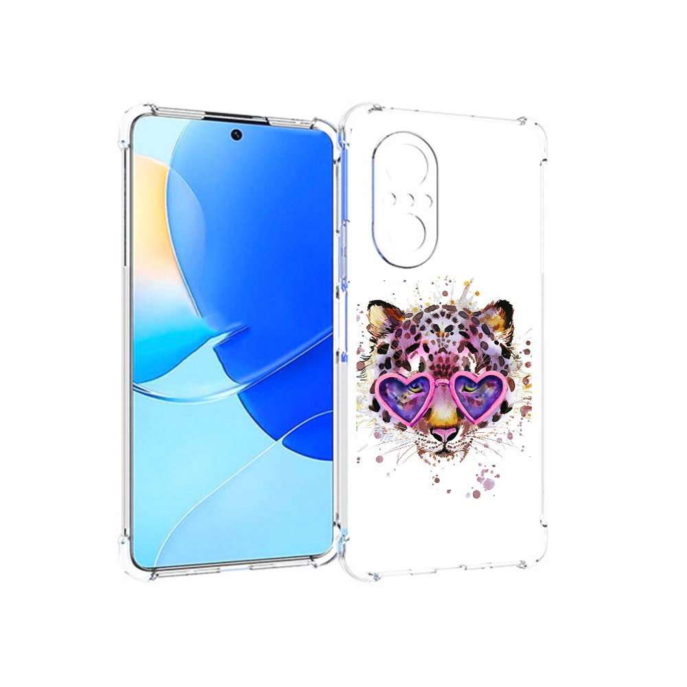 

Чехол MyPads Tocco для Huawei Nova 9 SE модный леопард, Прозрачный, Tocco