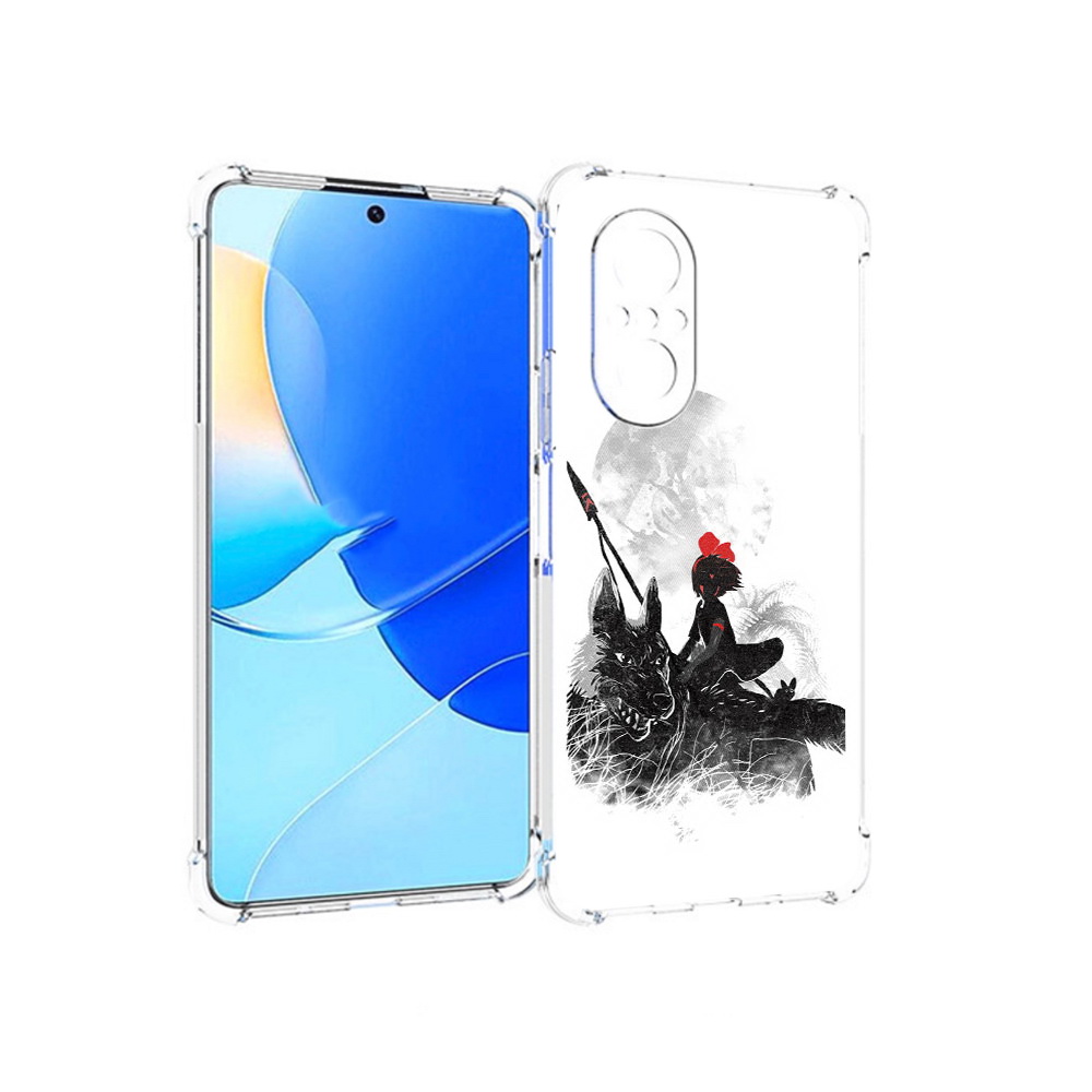 

Чехол MyPads Tocco для Huawei Nova 9 SE мононоке, Прозрачный, Tocco
