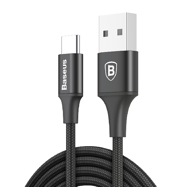 фото Кабель baseus usb type-c 2m 2a rapid series черный catsu-c01