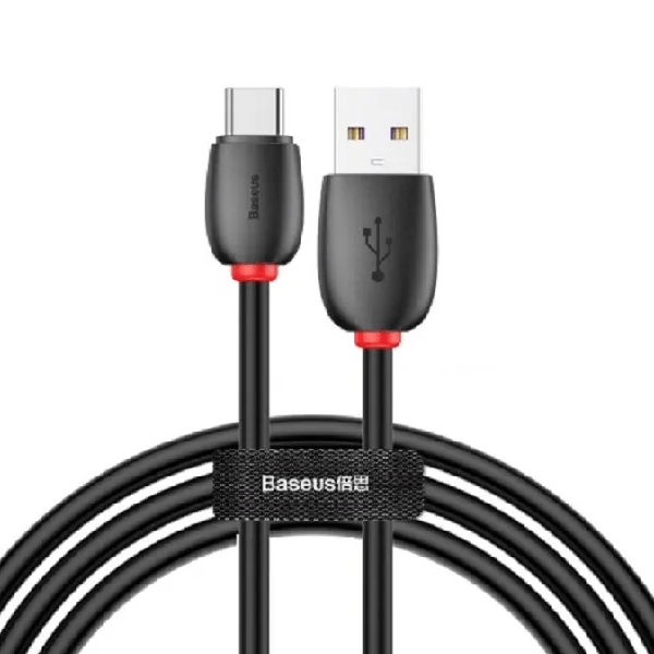 фото Кабель baseus usb type-с 1m 5a purle rng huawei flash charge cable черный catzs-01