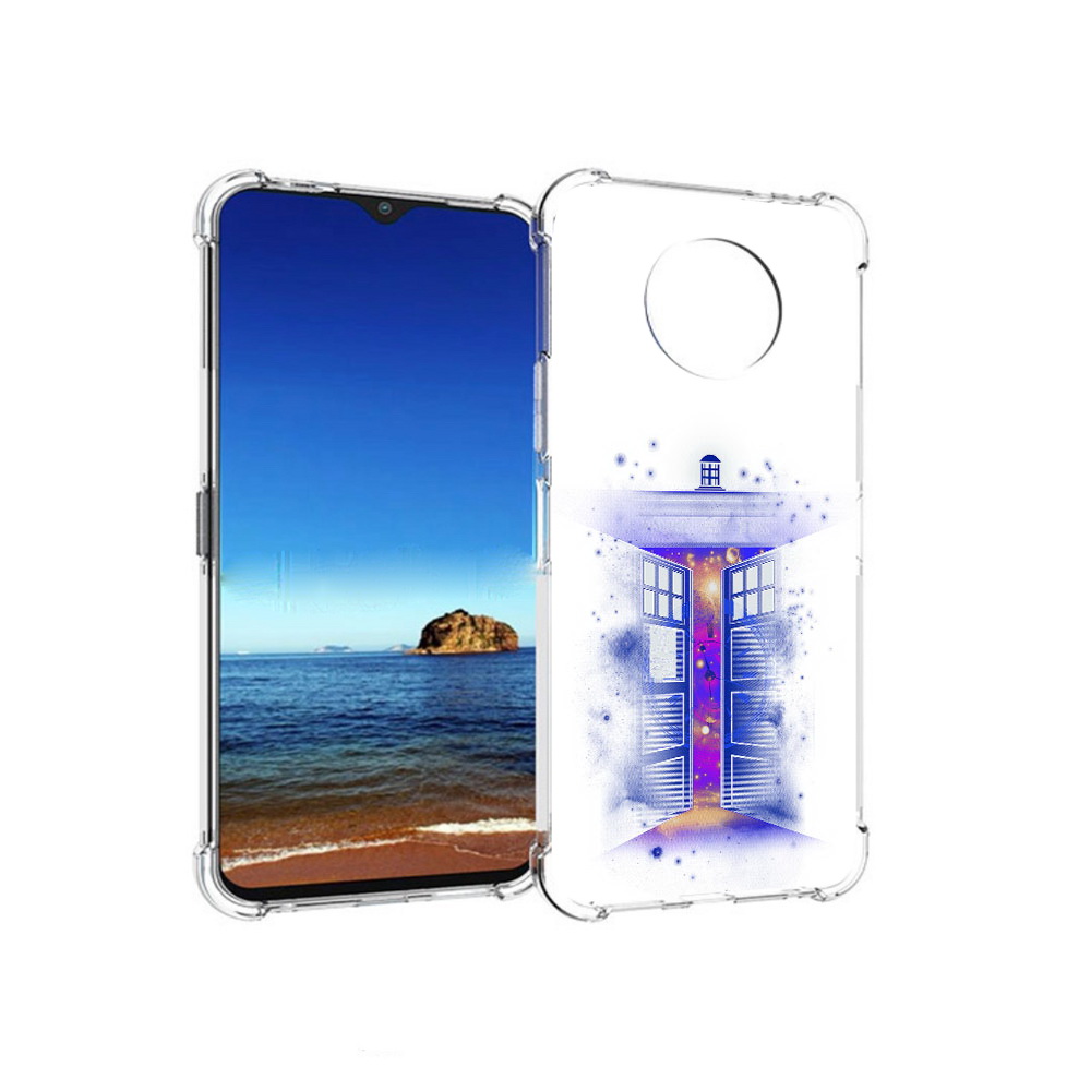 

Чехол MyPads Tocco для Nokia G50 фиолетовый уголок абстракция (PT227056.116.659), Прозрачный, Tocco