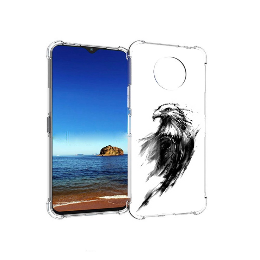 

Чехол MyPads Tocco для Nokia G50 чб птица (PT227056.116.670), Прозрачный, Tocco
