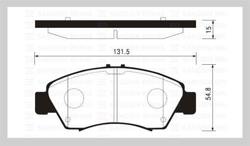 

Колодки дисковые передние \ Honda Civic 1.3i-1.6i &16V 91-01 HI-Q SP2032