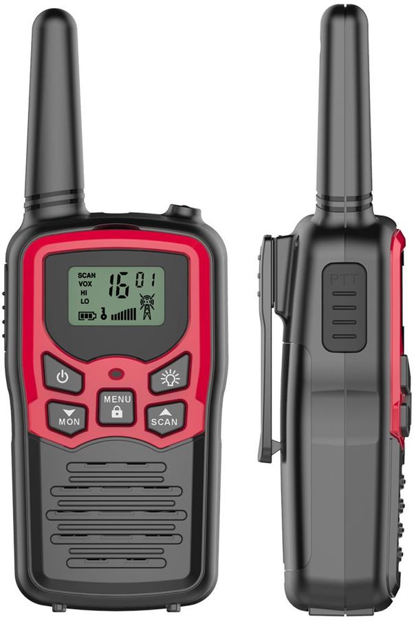 

Комплект раций MDI Mini 8кан., 2 шт. AAA черный/красный M001.01, Mini