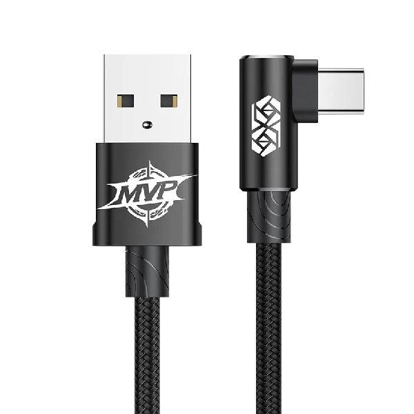 фото Кабель baseus usb type-c 2m 1.5a mvp elbow угловой черный catmvp-b01