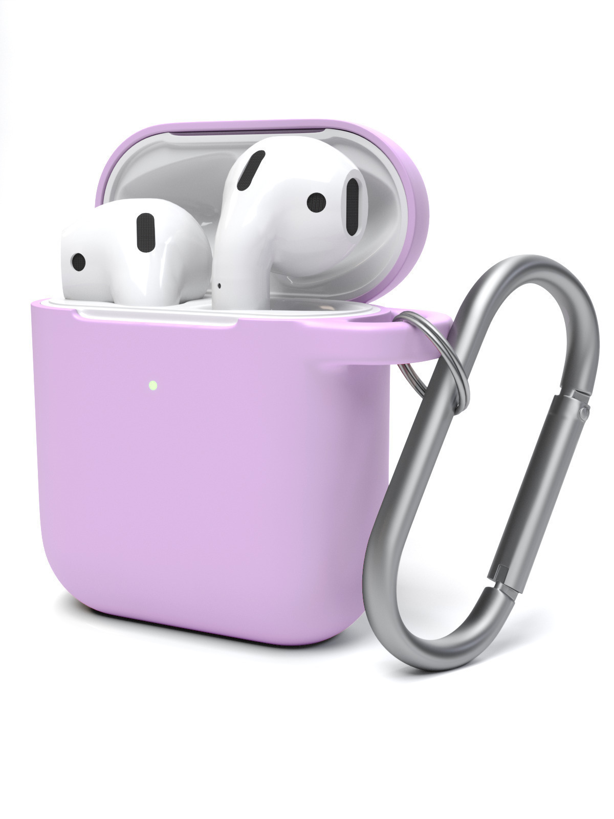 Защитный чехол SSY для Apple AirPods 2, 1фиолетовый Силиконовый чехол для беспроводных наушников