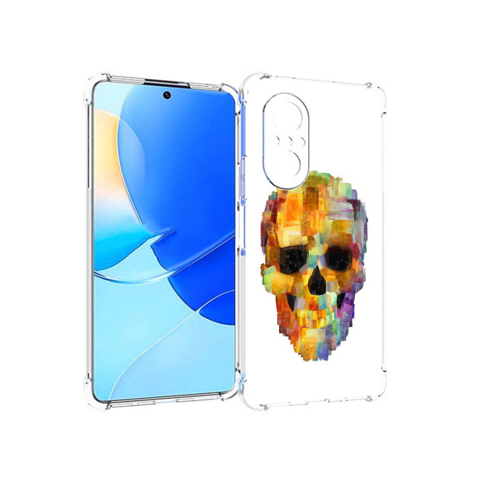 

Чехол MyPads Tocco для Huawei Nova 9 SE нарисованный череп, Прозрачный, Tocco